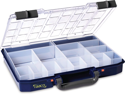 Raaco Blau Sortimentskasten Carrylite 55 4X8-16 B 337 X T 278 X H 57 Mm - 143615