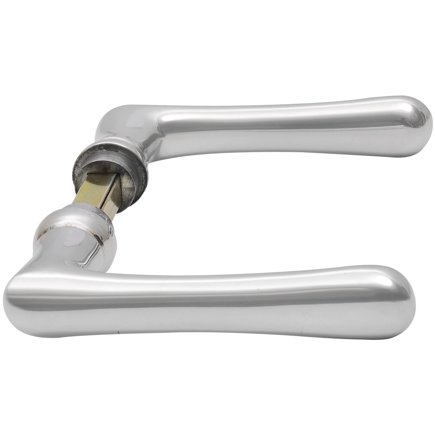 Grundmann - Drückerpaar Elegant Wg 500, Aluminium Poliert, 1 Paar Zubehör Beschläge Türen 9001933044025