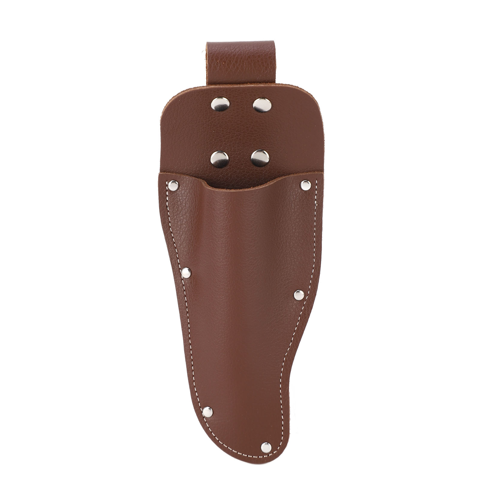 Porte-sécateur en cuir de vachette, ceinture, 23 cm, couleur café