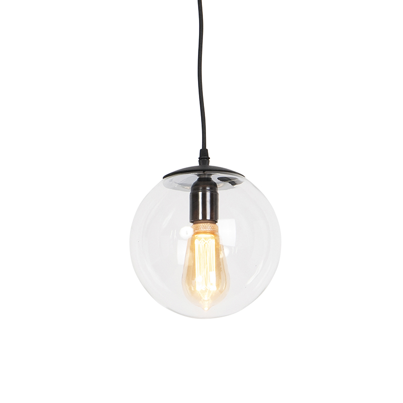 Qazqa Moderne Hängelampe Transparent 20 Cm - Pallon