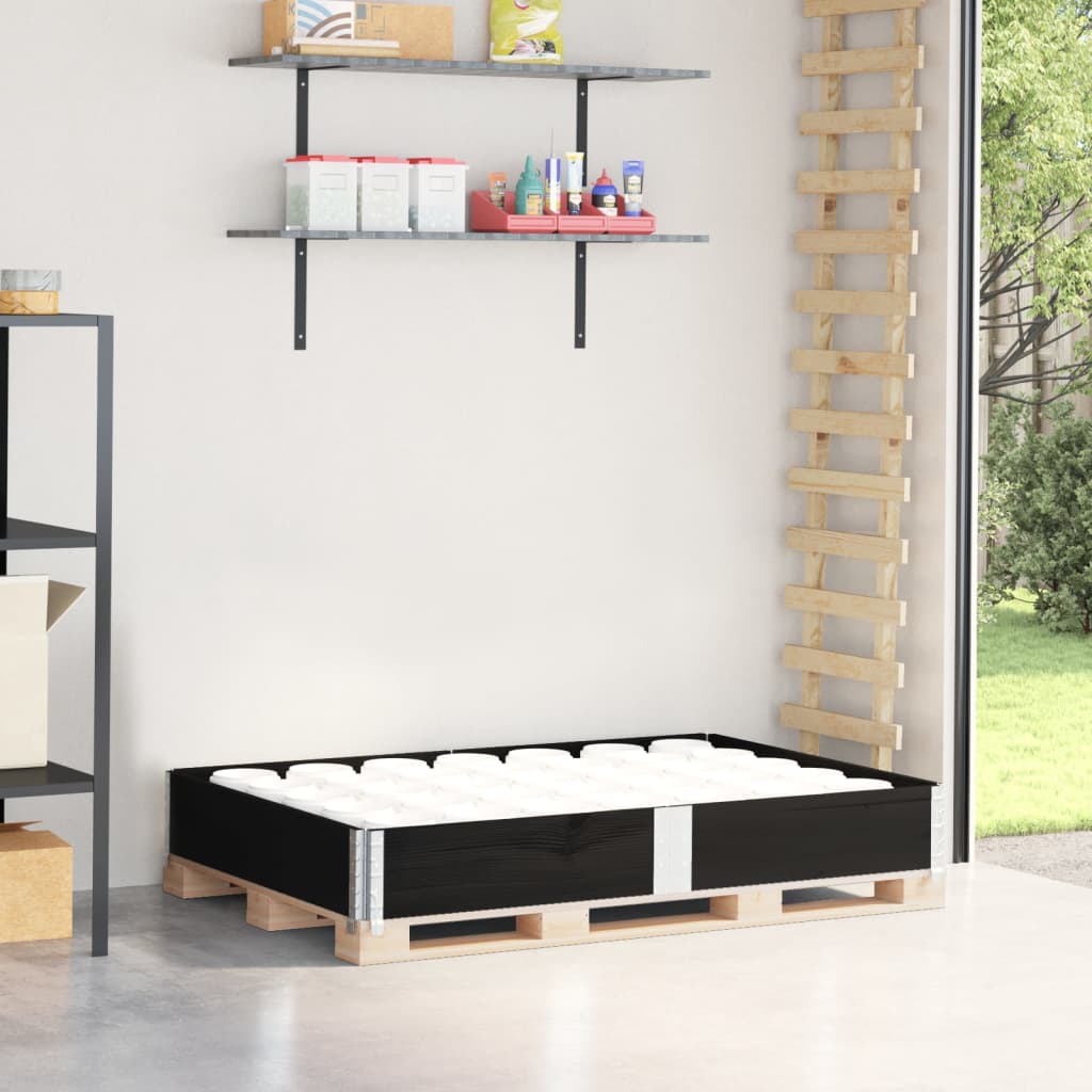 Collier de palette empilable en bois de pin massif, 150 x 100 cm, pliable