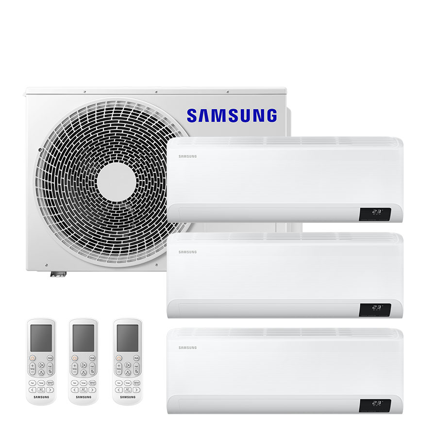 Samsung Climatizzatore Trial Split Inverter Cebu Wifi 7000+7000+12000 Btu R32 Aj052txj3kg