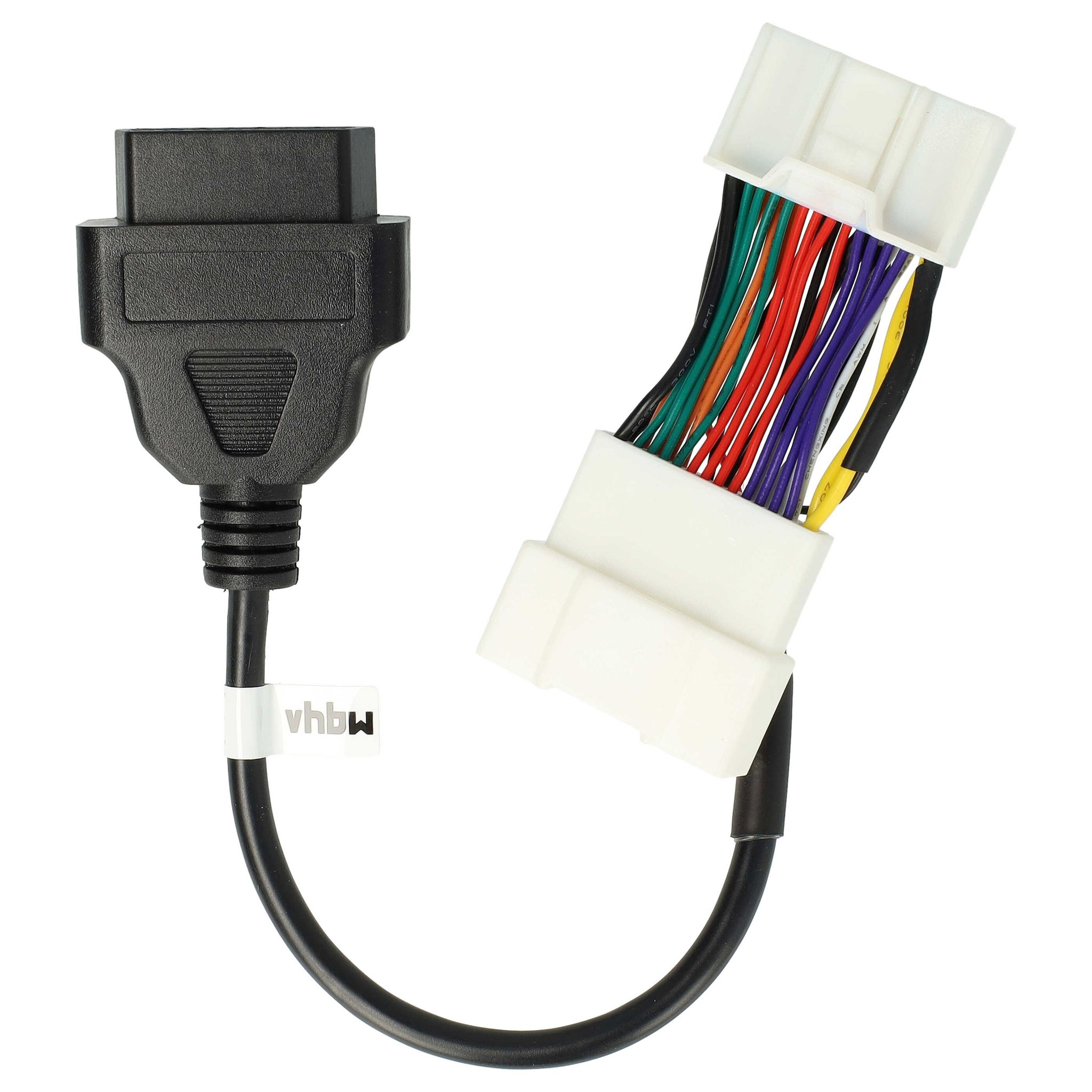 Vhbw Obd2 Adapter 26pin To Obd2 16pin Compatible With Tesla Model 3 Vehicle, Car - 20 Cm