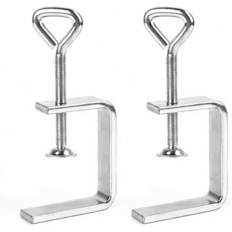 Serre-joints en C réglables en acier inoxydable, pour bois et soudage, lot de 2