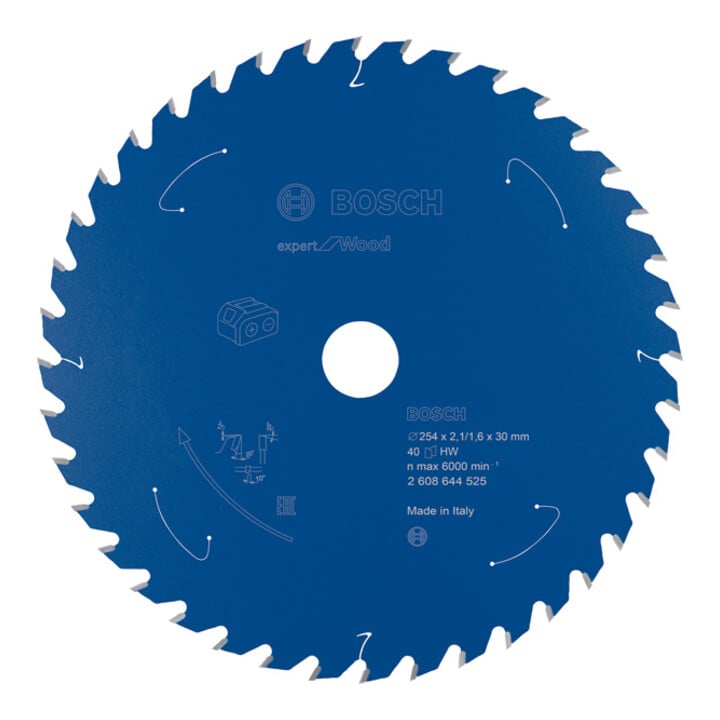 Lame de scie circulaire bois · 254 × 2,1 × 30 mm · 40 dents — photo de l’offre ManoMano