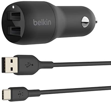 Belkin Boost↑Charge™ ﻿Dual USB KFZ-Ladegerät + USB-C Kabel - 24W - Schwarz - Bild 7