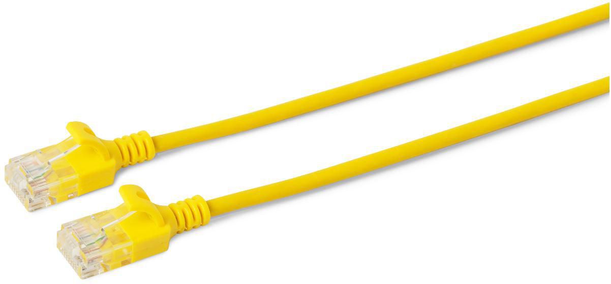 Gelb Microconnect U/Utp Cat6a Slim 0,5 M V-Utp6a005y-Slim - Bild 3