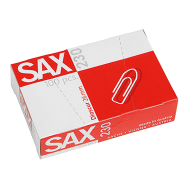 Sax Büroklammer 1-230-00 26Mm Verzinkt 100 St./Pack. 176020394 - Image 4
