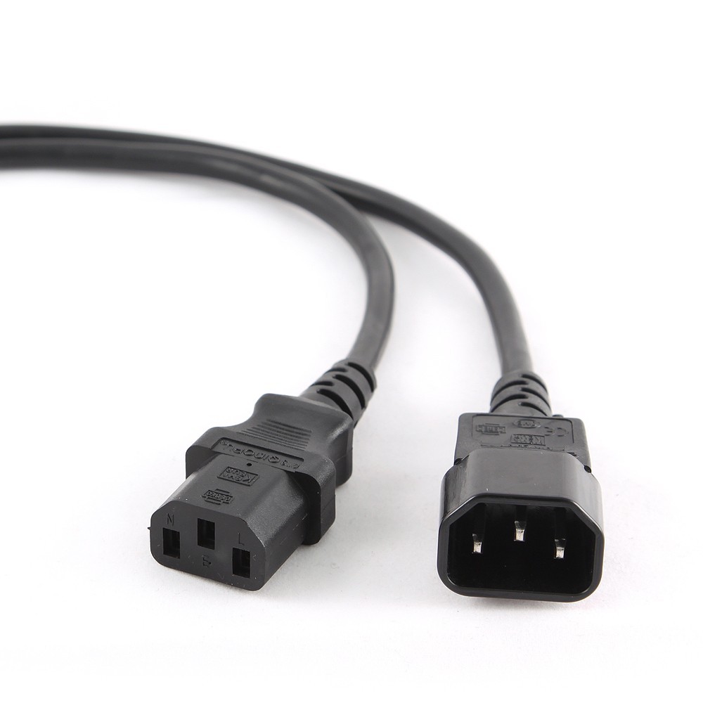 Gembird Schwarz Netzkabel Iec320-C13 Auf Iec320-C14 5 Meter