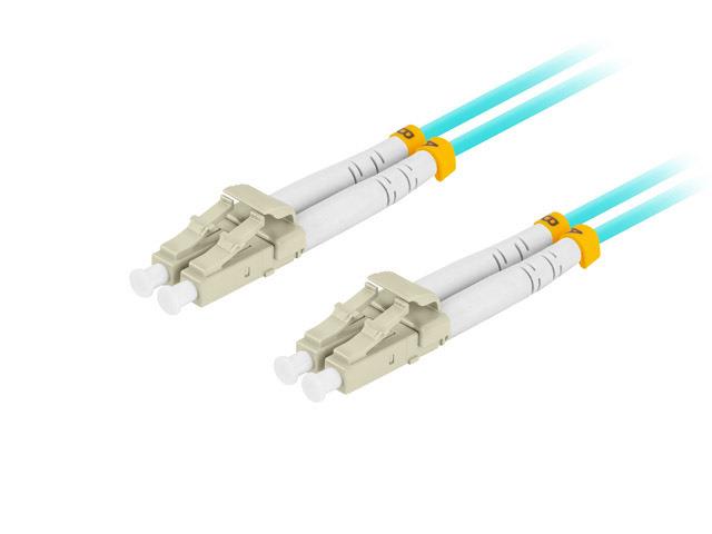Lanberg Blau Mm Lc/Upc-Lc/Upc Duplex 3,0 Mm Om3 50/125 Lszh 3 M Es Glasfaser-Patchkabel