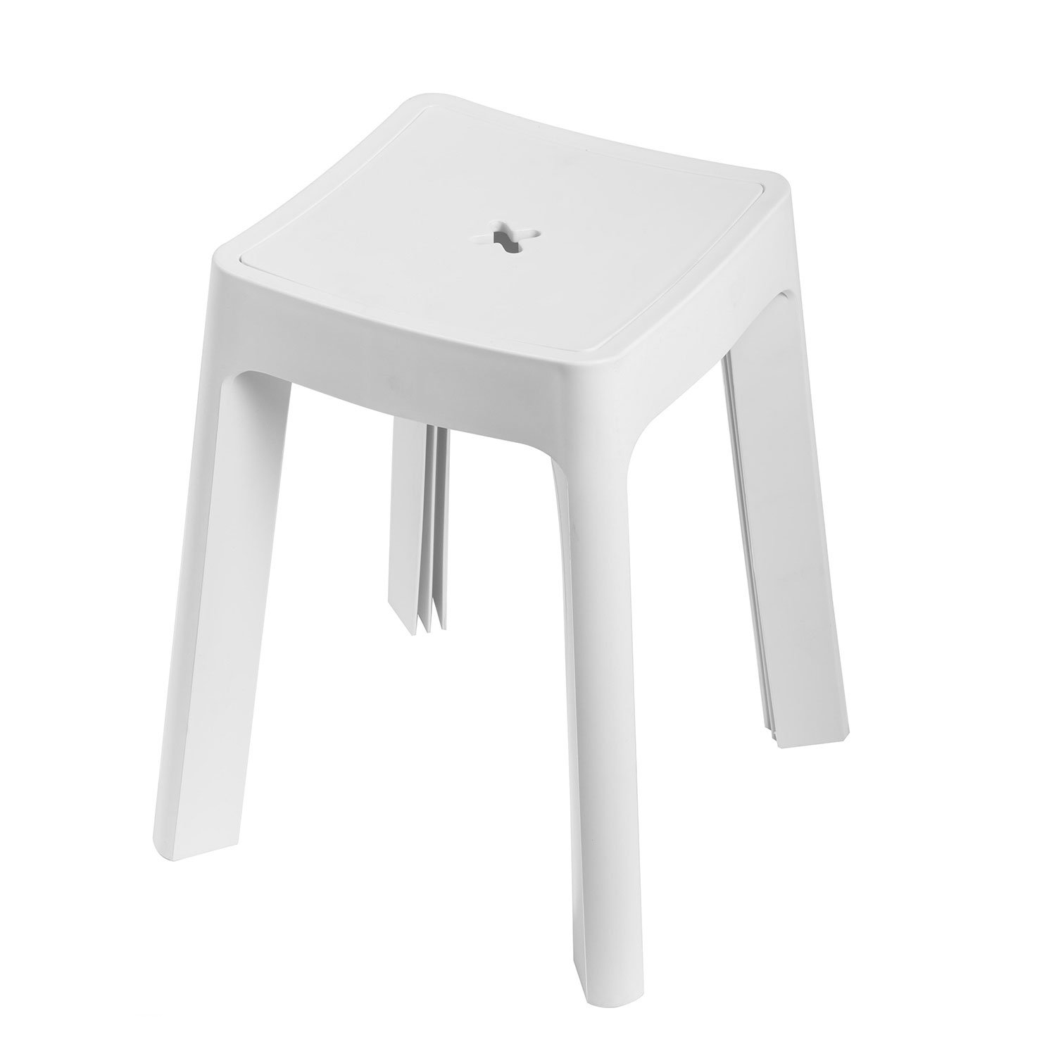 Metaform Sgabello Da Bagno Per Doccia Contenitore In Resina Portaog...