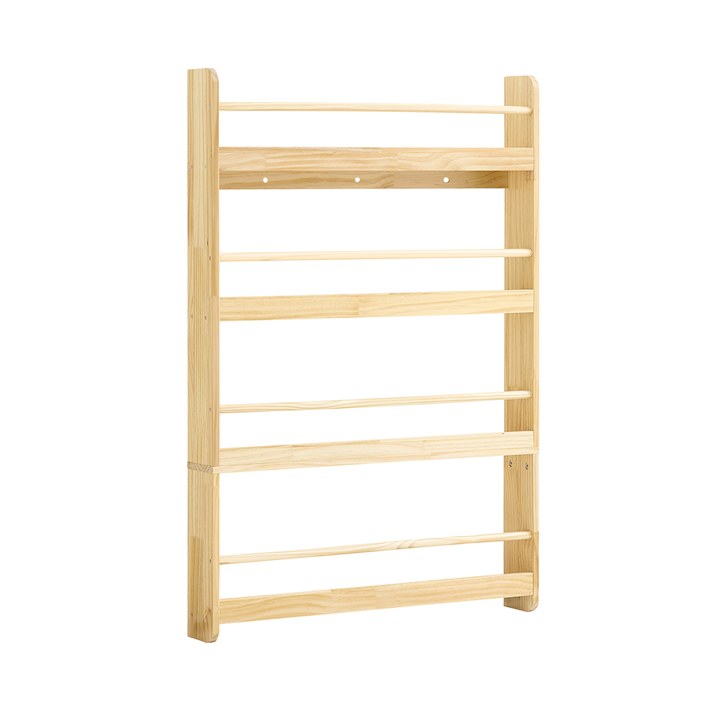 SoBuy KMB08-N Estantería de almacenamiento para niños con 4 estantes para libros, juguetes y Deco Nature 80x118x12cm