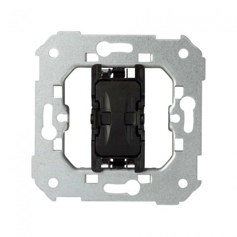 Simon 82 Ein-Knopf-Rollladenschalter, Drei-Positionen-Mechanismus, Schnellverschlüsse, 75333-39
