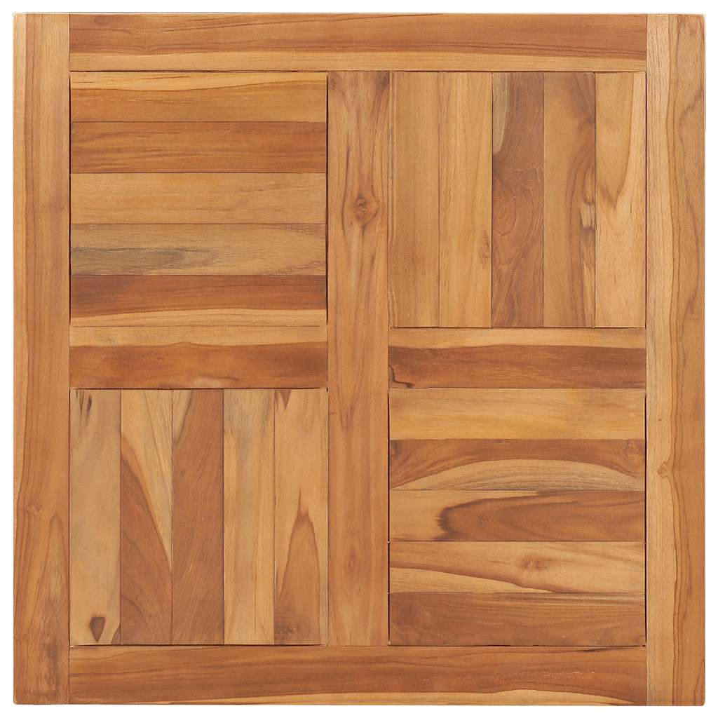 Table Top Solid Teak Wood 70x70x2.5 Cm Vidaxl