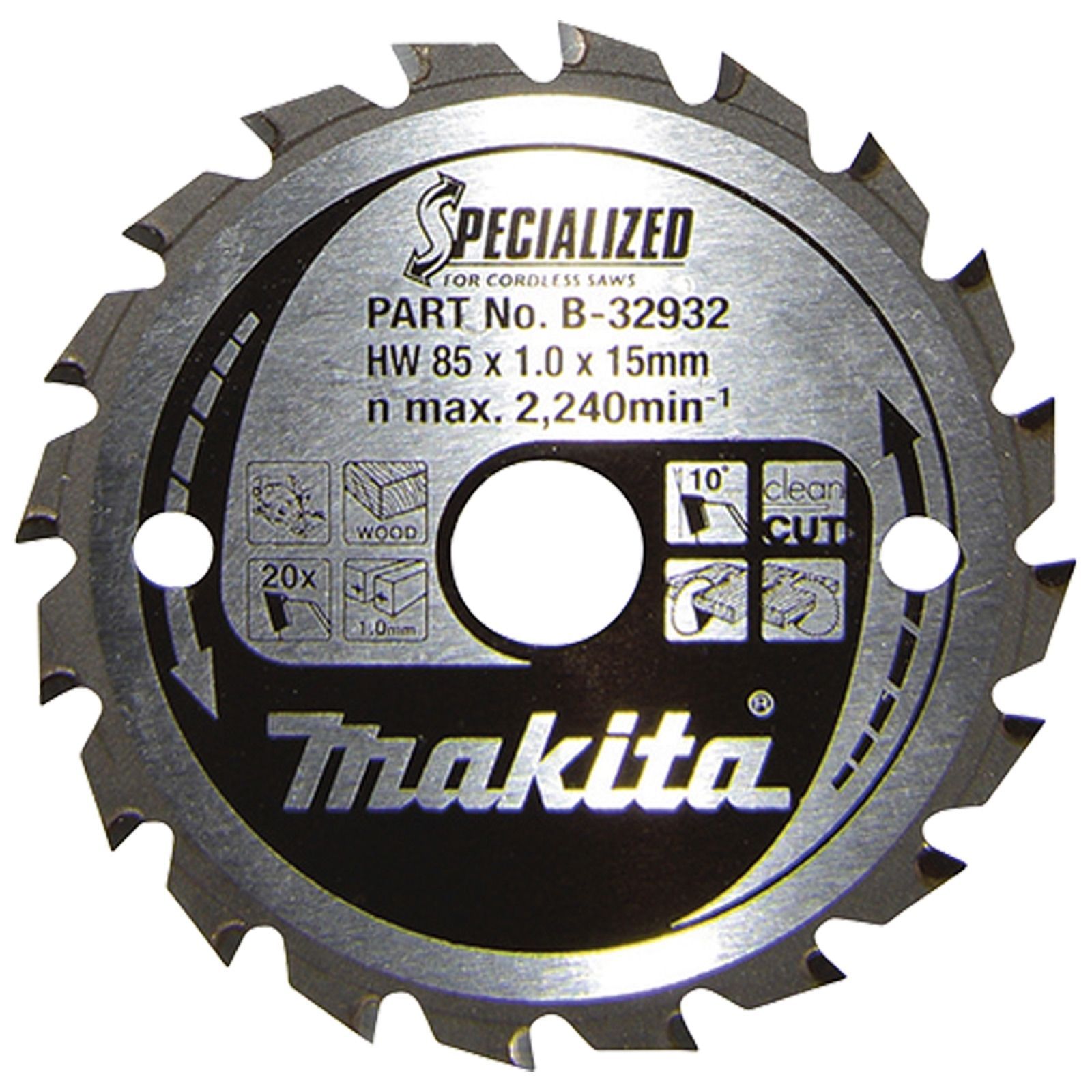 Specialized lame de scie circulaire au carbure 85 x 15 x 0.7 mm nombre de dents: 20 1 pièce — photo de l’offre ManoMano