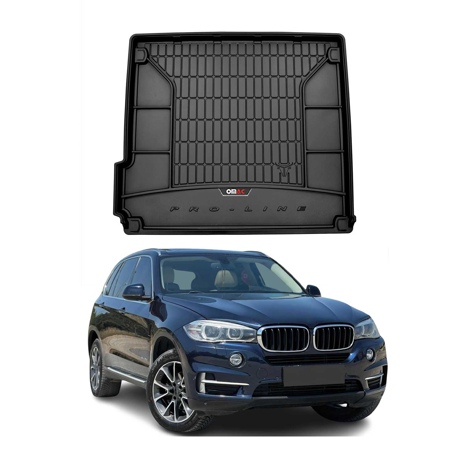 Omac Schwarz Kofferraumwanne Für Bmw X5 F15 F85 2013-2018 Tpe