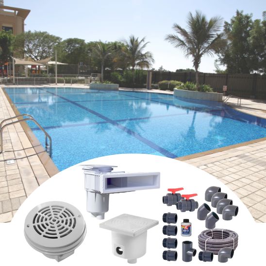 Impianto Idraulico Completo Per Piscina Interrata 5x3  Kit Base SAN MARCO