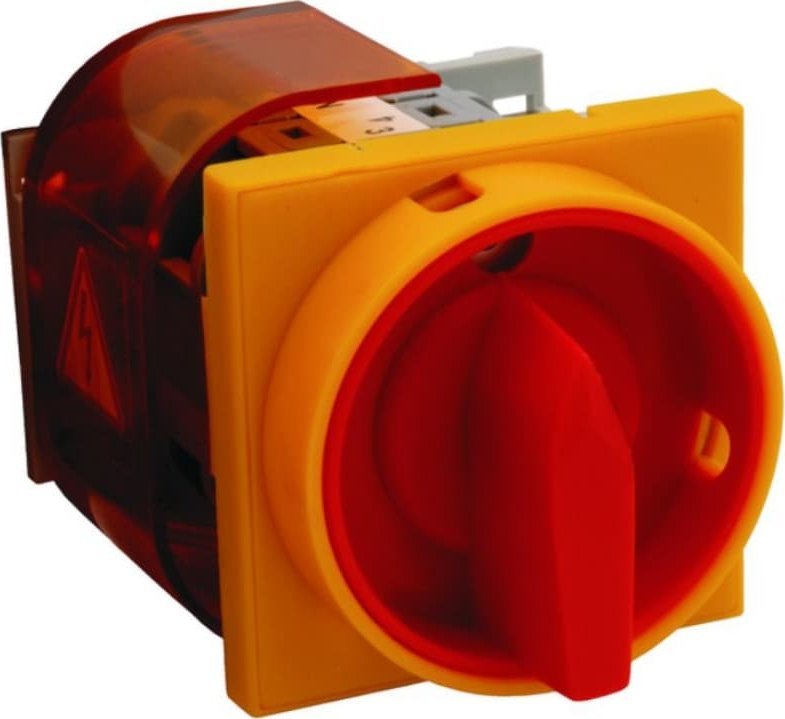 Spamel Hauptschalter Mit Gelb-Roter Front, Ip65, Abschließbar Łk32rgp08