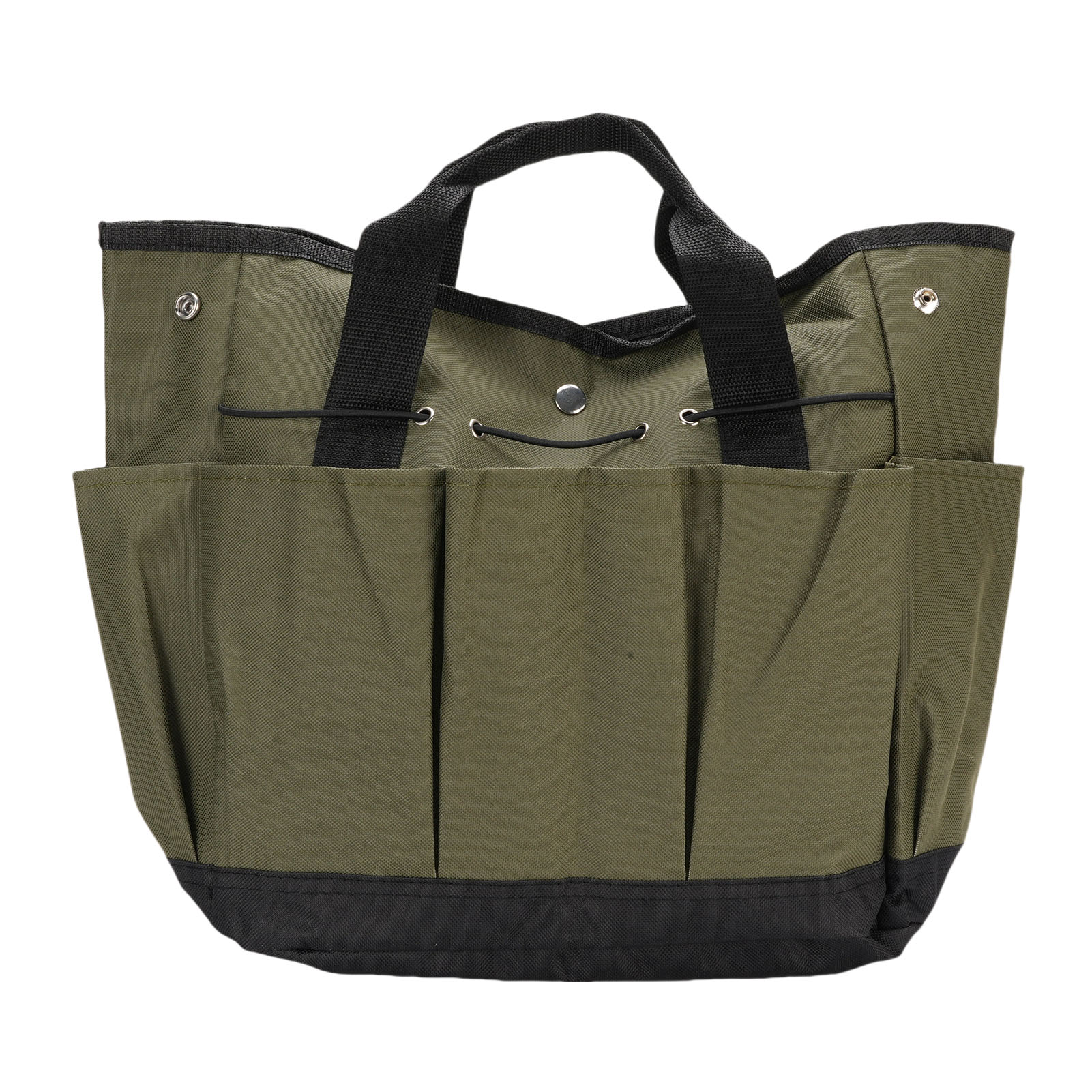 Sac à outils de jardin en tissu Oxford, organisateur multi-poches avec poignée, vert, MINIFINKER