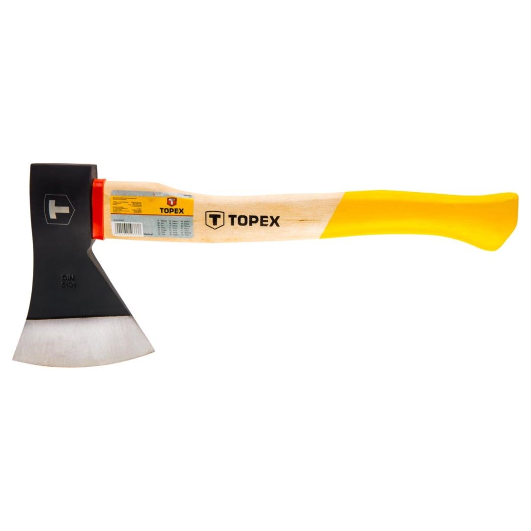Topex Gelb Axt 05A136 Gehärteter Kopf Holzgriff 36 Cm