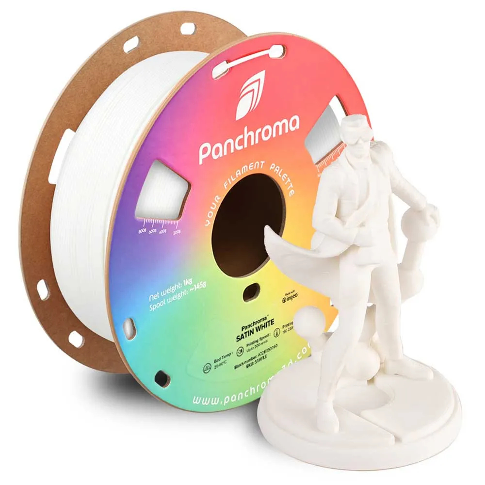 Polymaker Weiss 3D-Druckfilament - Polyterra Pla - Satin Weiß - Pla Bioplastik - Einfach Zu Drucken - Bild 3