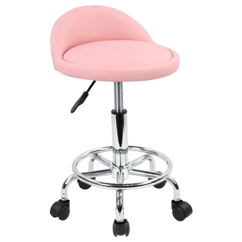 Tabouret De Bureau Réglable En Hauteur 48-64 Cm – Cuir Synthétique