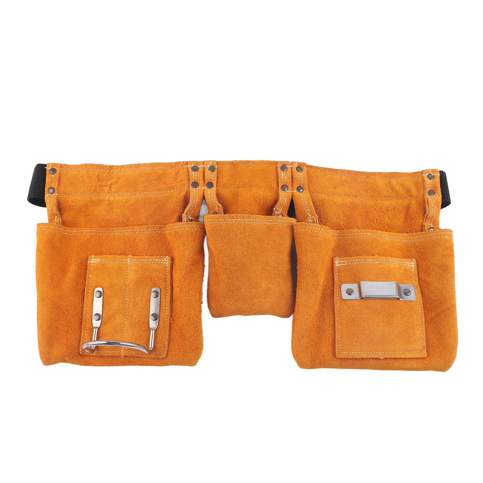 Sacoche de ceinture à outils en cuir de vache, respirable et réglable, pour ouvriers de maintenance