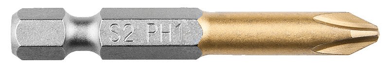 Graphite 1/4" Bit S2 Titannitrid Beschichtet, 50Mm Ph1