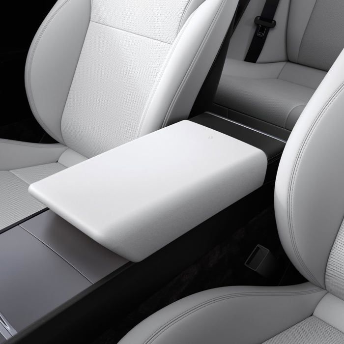 Spigen Tesla Armrest Cover - white - Tesla Model 3 2024 - Image 6