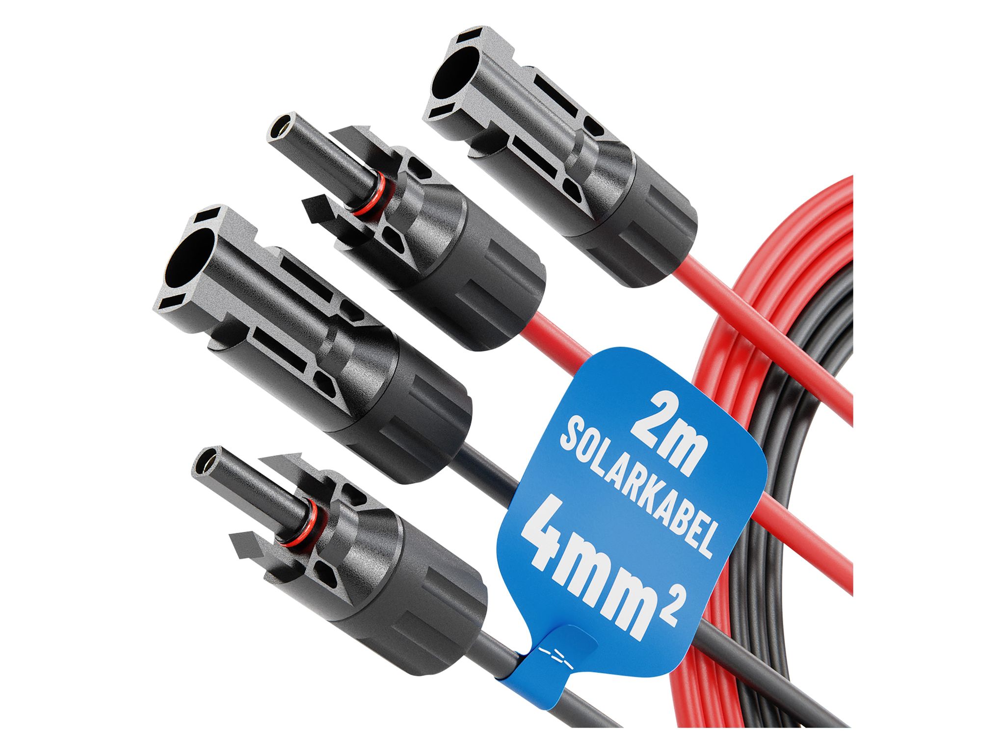 Solarkabel-set 910001, Mc4, 2x 2 M, 4 Mm² - Absina