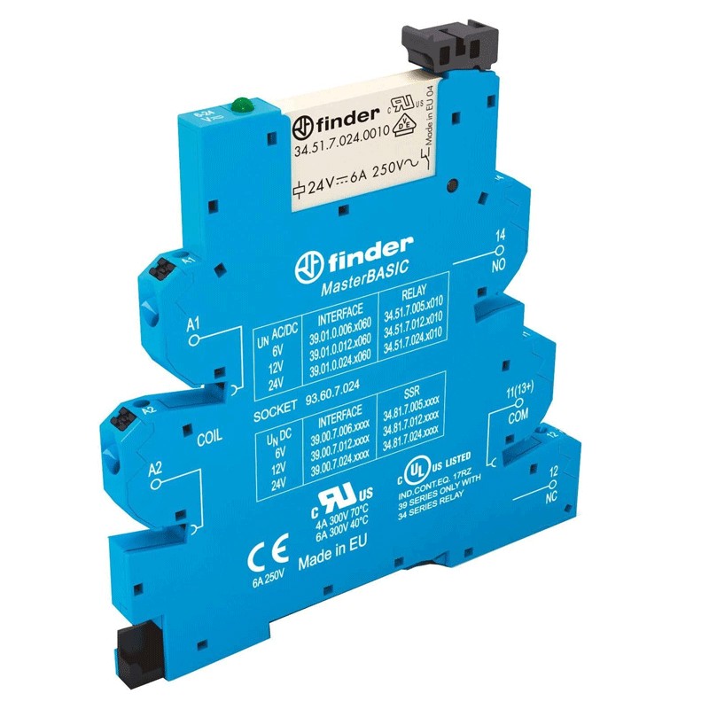 Finder Electromechanical Relay; 6A; 24VAC/DC, Relais - Bild 8
