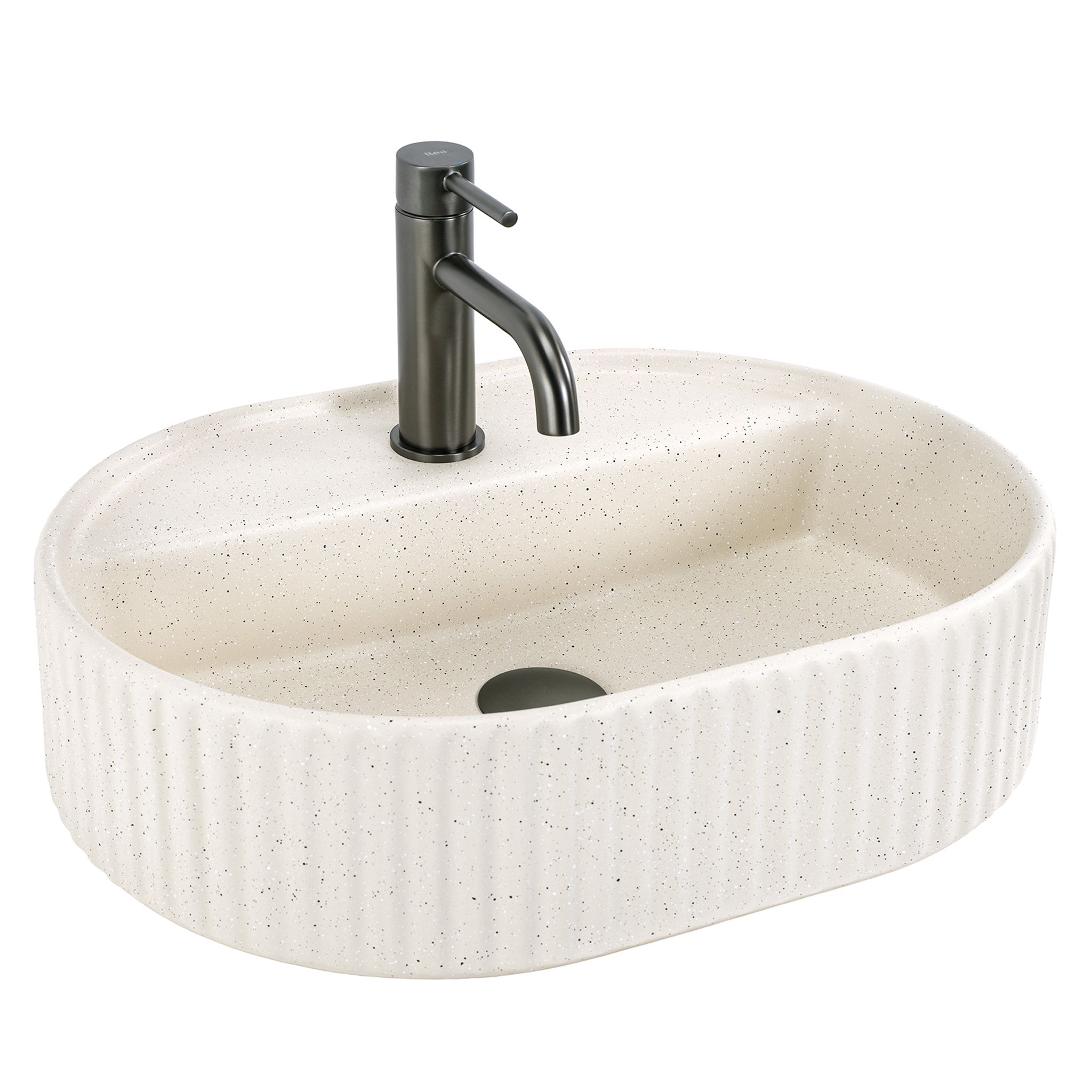Aufsatzwaschbecken Rea Marcela 50 Vanilla Beige