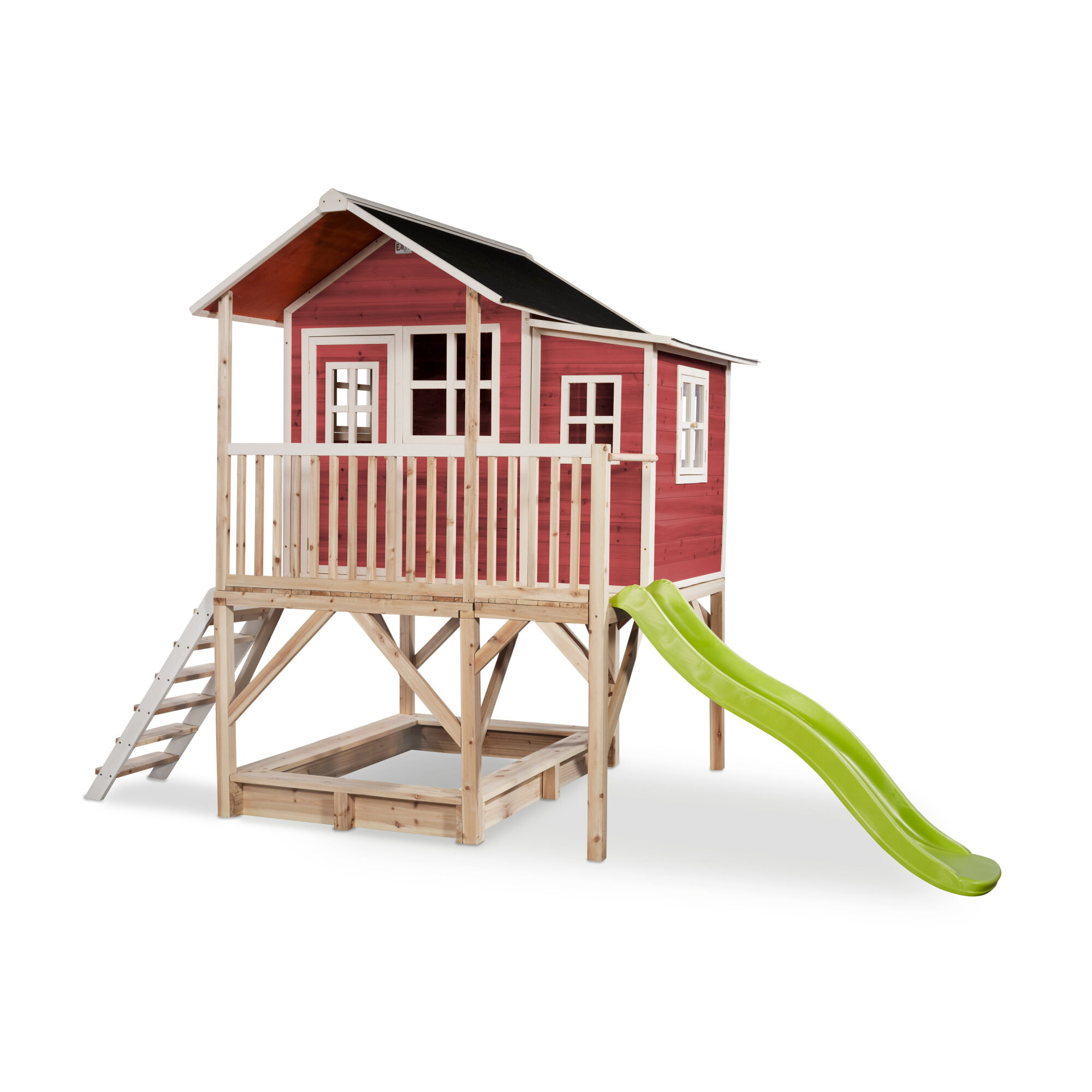 EXIT Toys Spielturm »Loft Spielhäuser«, BxHxT: 190 x 253 x 382 cm, rot - Image 3