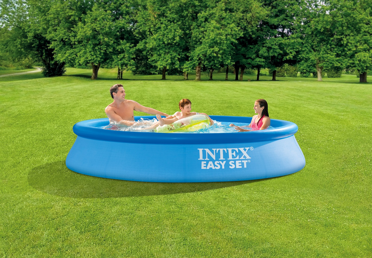 Intex Blau Aufblasbarer Pool Easy Rund 305X61 Mit Pumpe