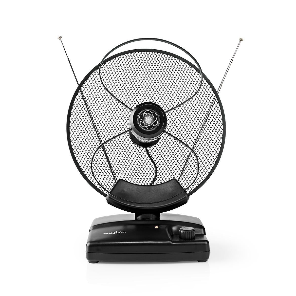 NEDIS Innenantenne Innenantenne | Aktiv | FM/UHF/VHF | Empfangsbereich: 0-25 km | LTE700 | Verstärkung dBi (bei Antennenkabel): 36 dB | Verstärkungsregelung | ABS |Schwarz Schwarz 1.60 m ANIR2503BK700 - Bild 4