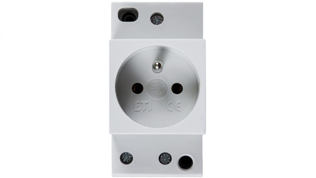 Oem Weiß Modulare Steckdose 2P+Z 10/16A 230V Für Schiene 002414010