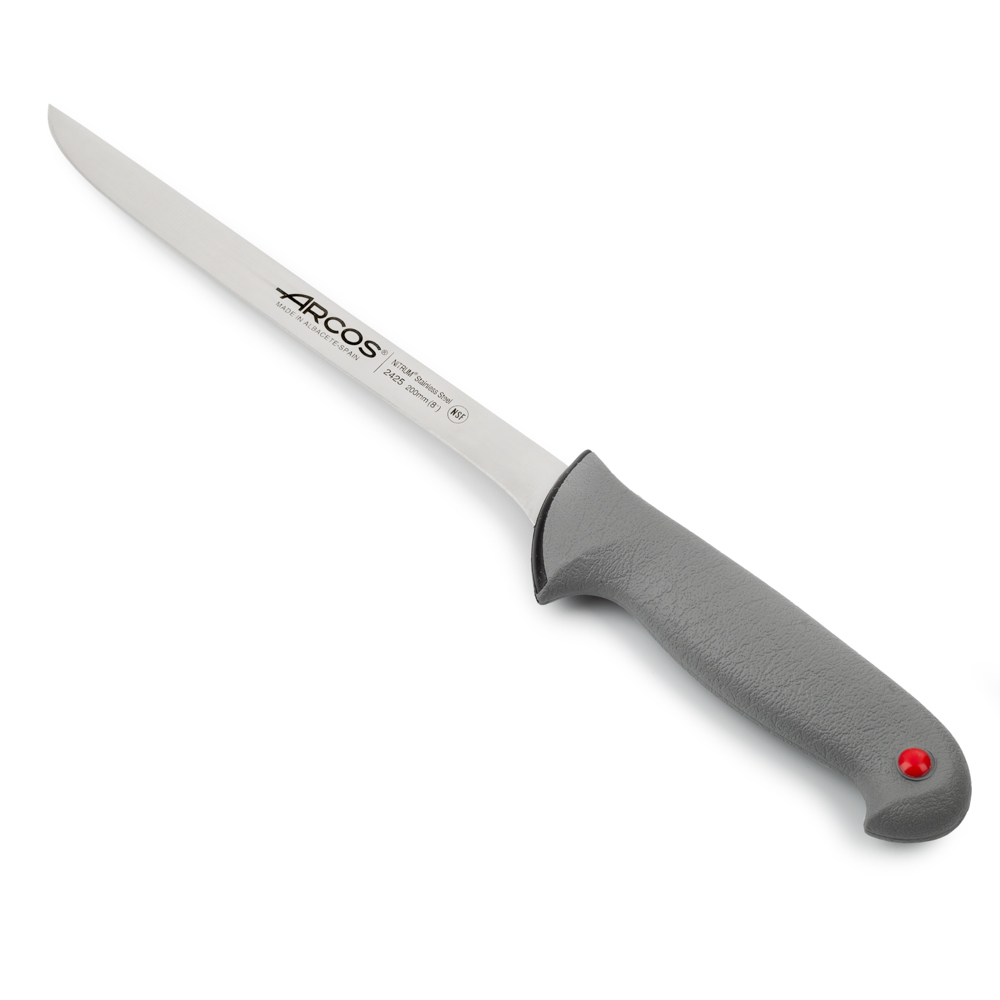 Arcos Mehrfarbig Messerfilet Farbe - Prof 242500 Edelstahl Nitrum Und Mango Ergonomische Polypropylenklinge Und 20 Cm, Vitrine