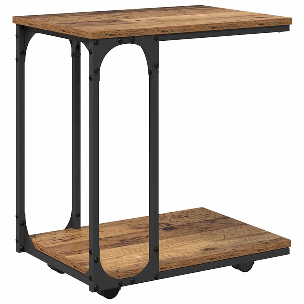Side Table Old Wood 50 X 35 X 55.5 Cm Engineered Wood Vidaxl
