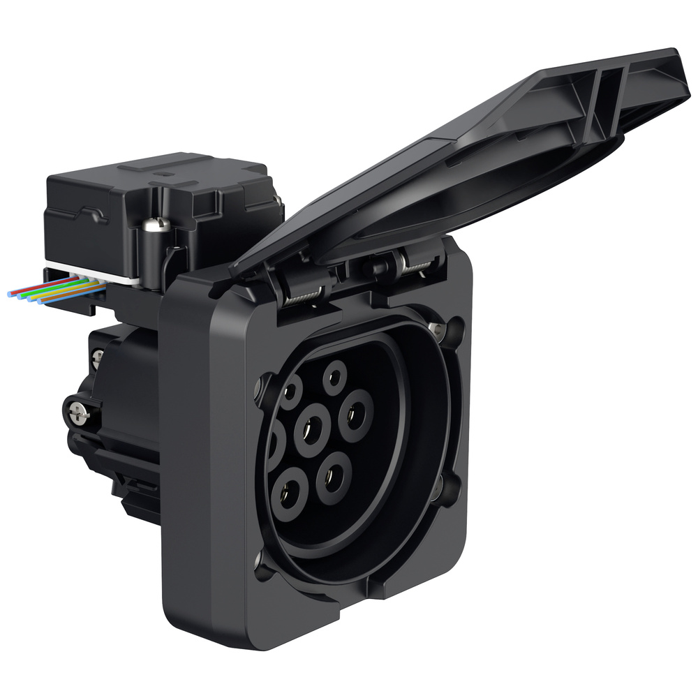 Pce Schwarz E325-F Emobility Ladesteckdose Typ 2 32 A