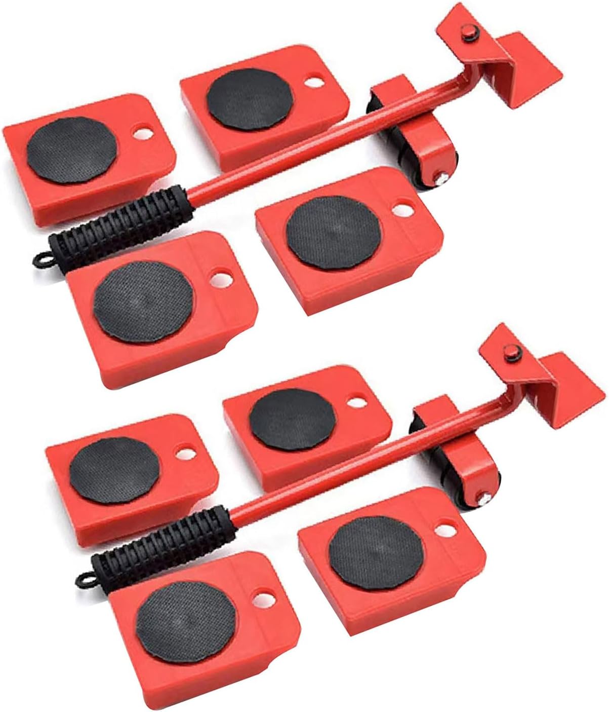 Patins de déplacement de meubles robustes avec roulettes pivotantes, conception triangulaire, lot de 2