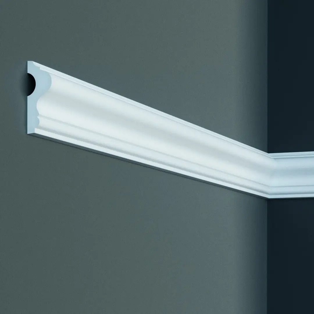 Elite Decor Weiss | Stuckleiste Cr889 | Polyurethan | 26 X 62 X 2000 Mm | Weiß | Styropor Zierleiste - Bild 3