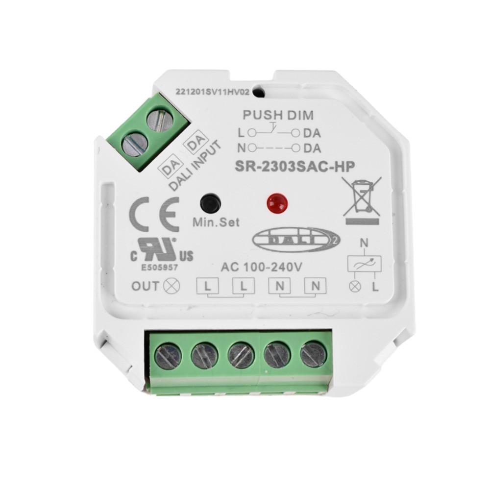 Controller Moncolore Dali E Push Dimmer - 400w - 1 Canale -