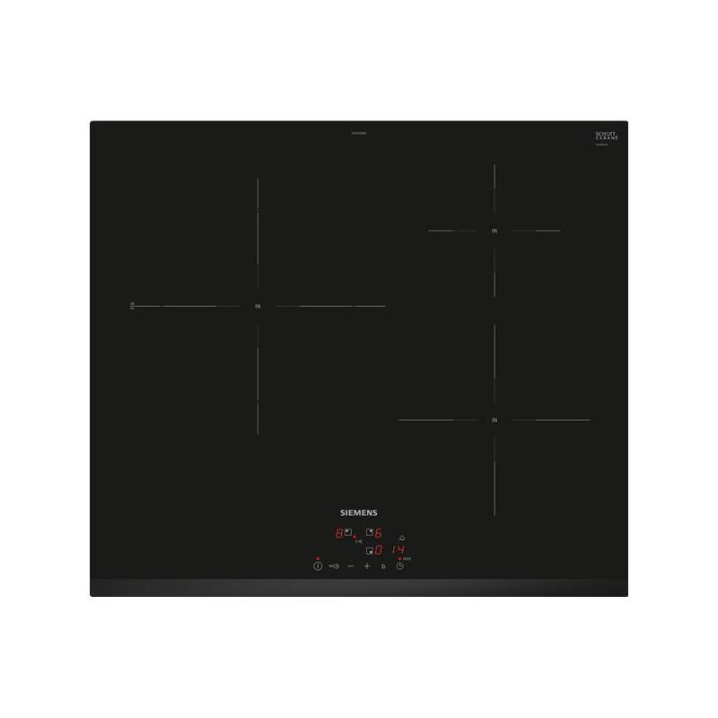 Siemens – Table À Induction 3 Foyers 7400w – Largeur 59.2cm – Booster Et Minuteur – Eh631bjb6e