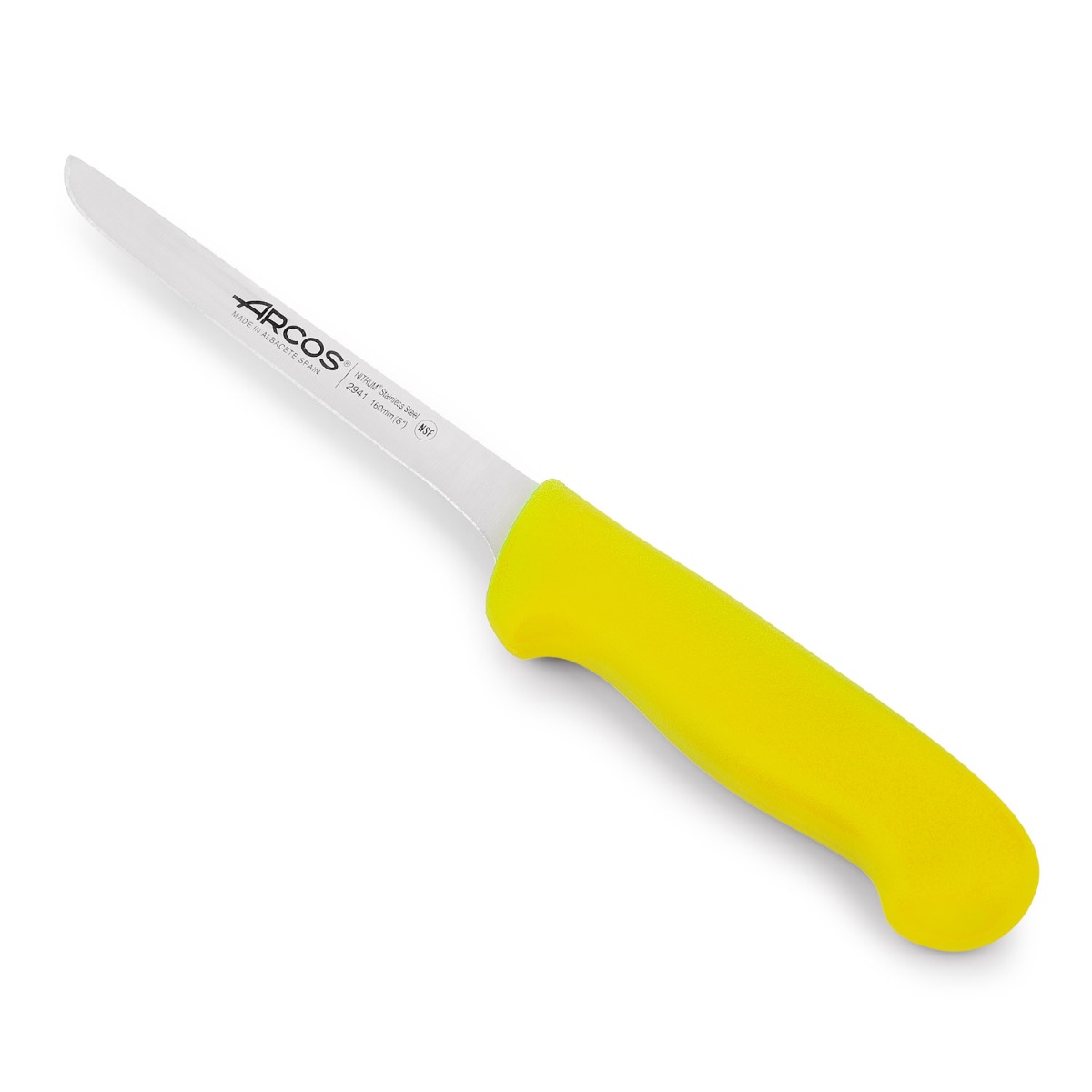 Arcos Gelb Ausbeinmesser Farbe - Prof 294100 In Edelstahl Nitrum Und Mango Ergonomisch E Polypropylenklinge Und 16 Cm Klinge, Schaukasten