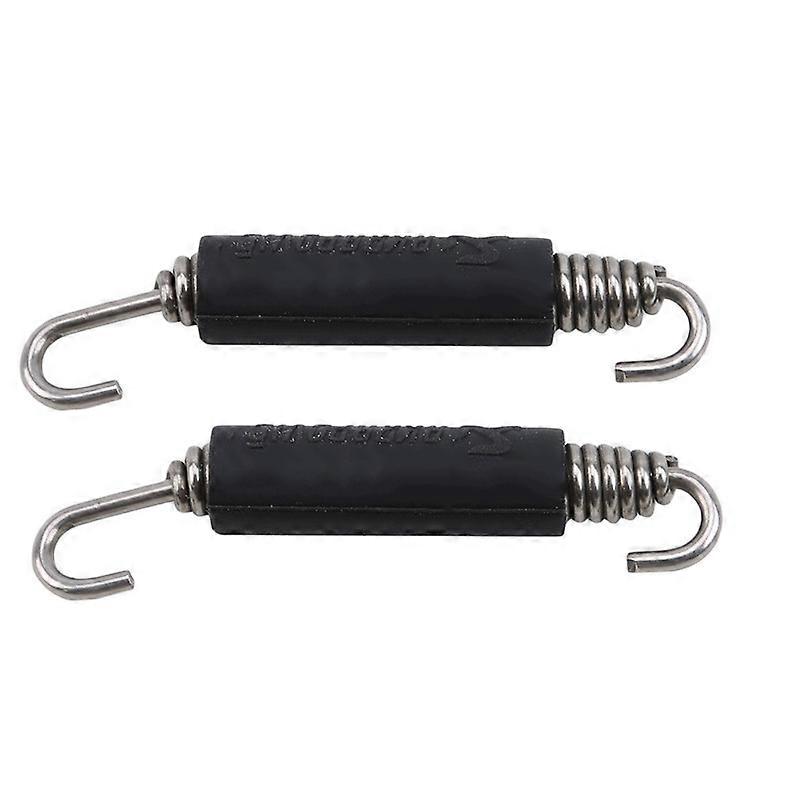 Crochet à ressort universel en acier inoxydable, fixation pour pot d'échappement de moto, 7 cm, lot de 2