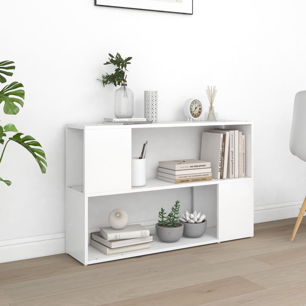 Vidaxl - Bibliothèque Blanc 100x24x63 Cm Bois D'Ingénierie