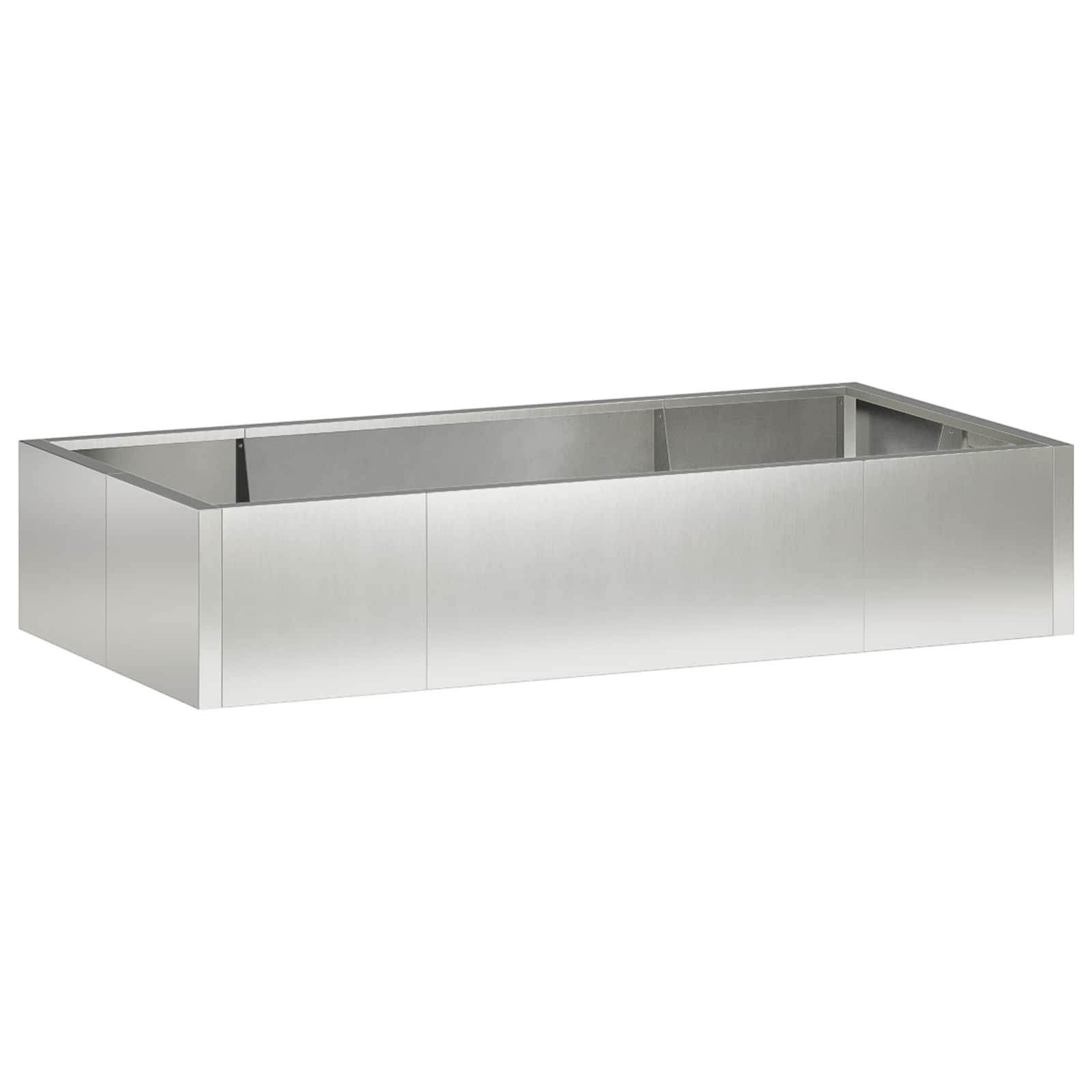 Vidaxl Grau Stützmauer 6 Stk. 200 X 100 X 40 Cm Edelstahl Silber