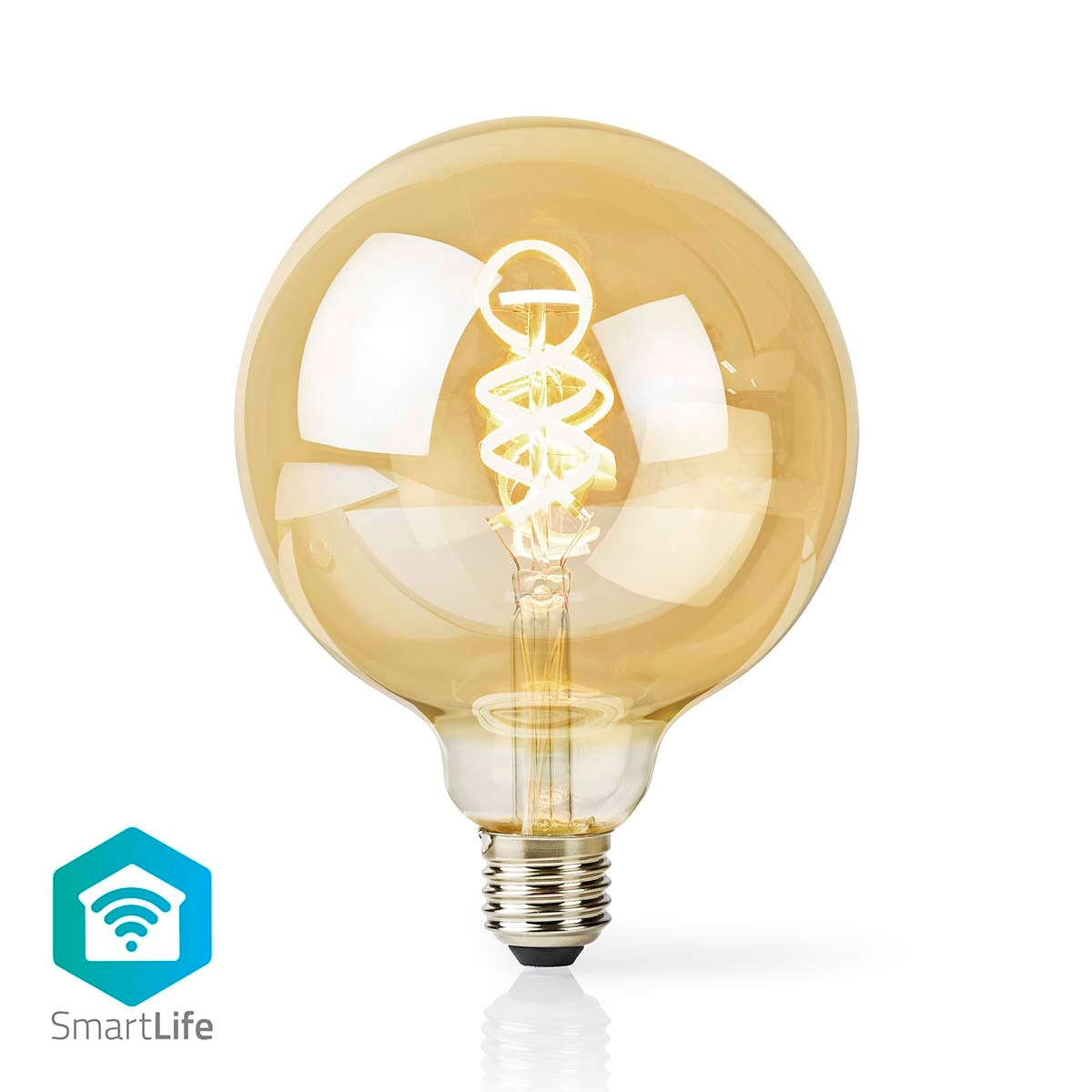 Nedis WIFILRT10G125 Smartlife LED Filament Lampe - WLAN - E27-360 lm - 4.9 W - Warm to Cool White - 1800-6500 K - Glas - Android™ / IOS - Globe - Bild 4