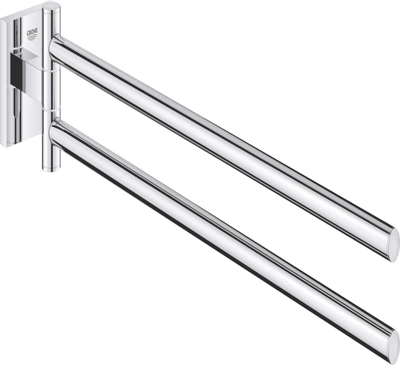 Quickfix Start Cube - Doppel-handtuchhalter, Länge 44 Cm, Verchromt 40976000 - Grohe