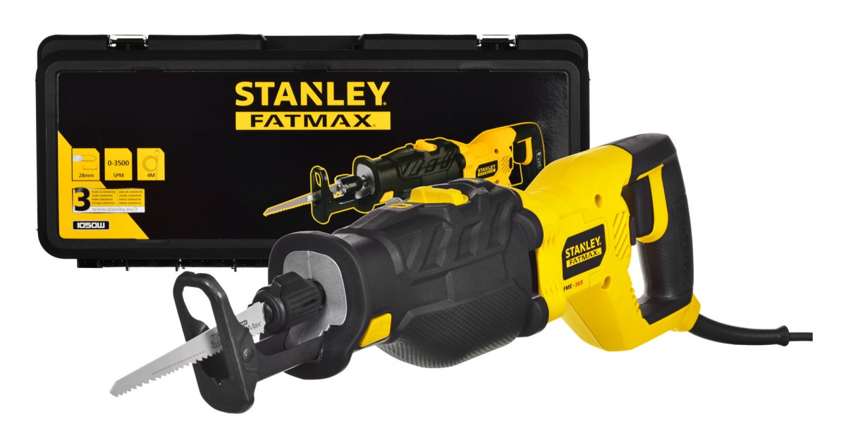 Stichsã¤ge Mit Kabel Stanley Fatmax Fme365k-qs, 1050w Motor, Ergonomisches Design Mit Gummibeschichtung - Bild 4